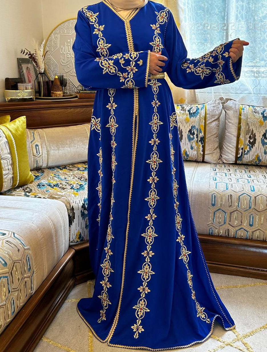 Caftan marocain traditionnel fait main