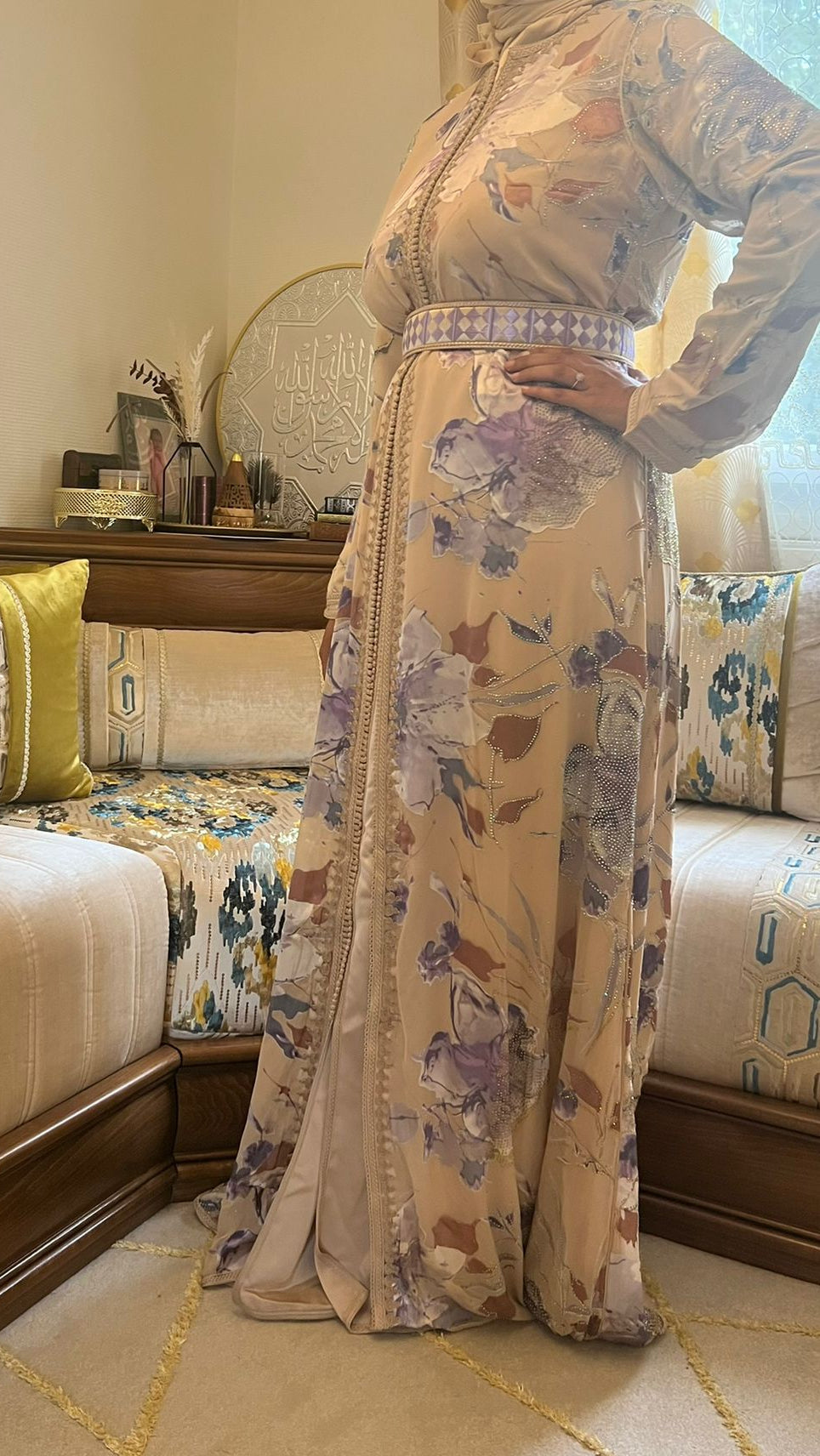 Caftan marocain traditionnel fait main