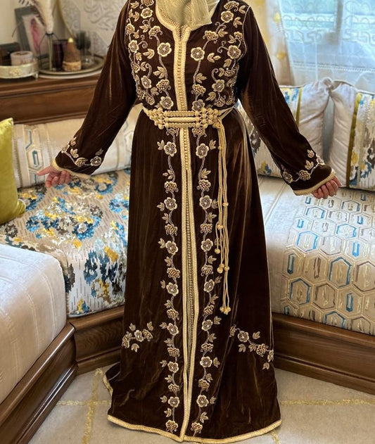 Caftan marocain traditionnel fait main